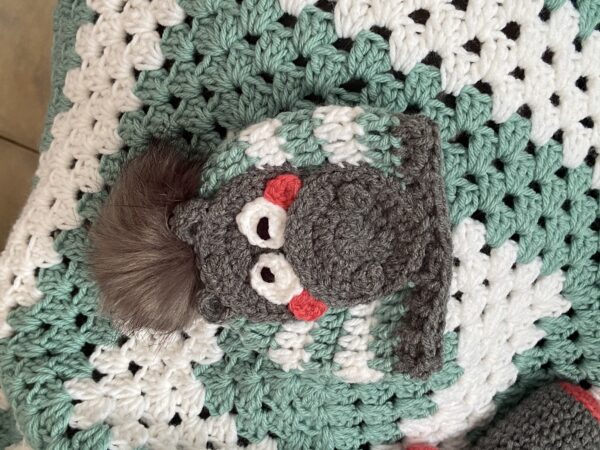crocheted 3 piece baby set