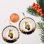 Handcrafted Native Beaded Owl Earrings: Lightweight Seed Bead Jewelry for Everyday Wear