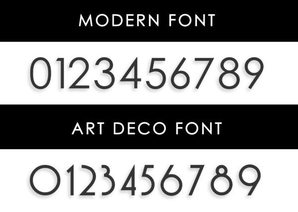 Backlit house numbers customizable LED light up address