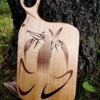 'A Company of Gannets' wooden cutting board/charcuterie board