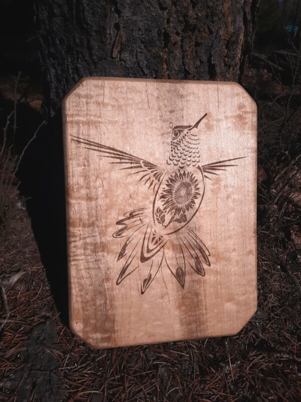 'Sunflower Serenade' wooden cutting board/charcuterie board
