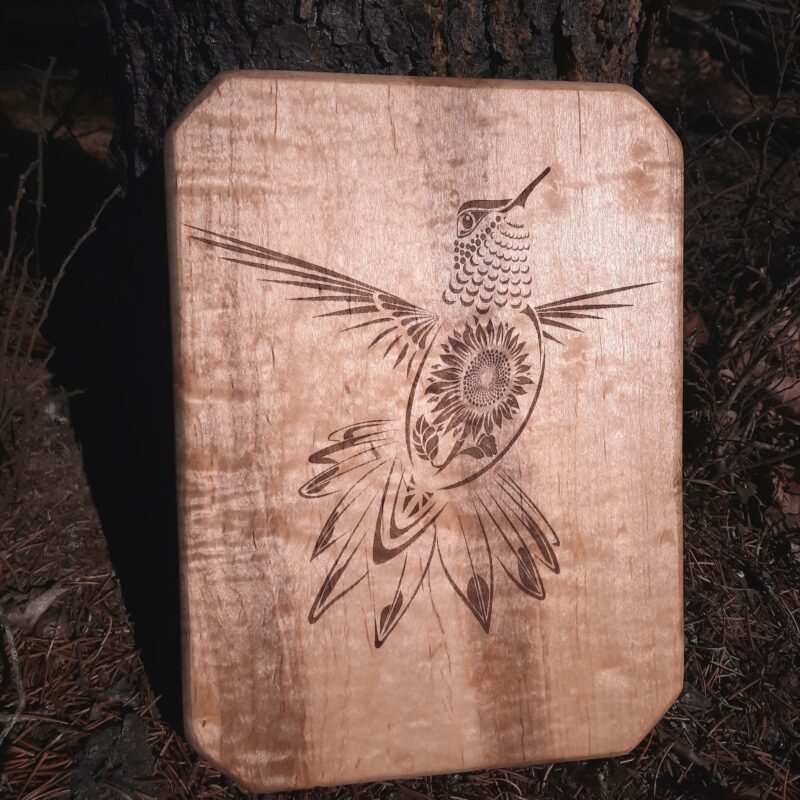 'Sunflower Serenade' wooden cutting board/charcuterie board