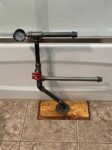 Steampunk Toilet Paper Stand: Industrial Pipe, Freestanding 3-Roll Holder
