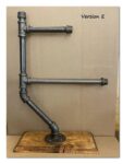 Steampunk Toilet Paper Stand: Industrial Pipe, Freestanding 3-Roll Holder