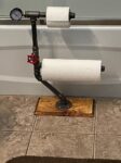 Steampunk Toilet Paper Stand: Industrial Pipe, Freestanding 3-Roll Holder