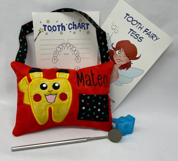 Pika Tooth Fairy Pillow by Tooth Fairy Tess- Personalized