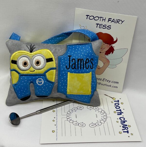 Mini Helper Tooth Fairy Pillow by Tooth Fairy Tess - Personalized