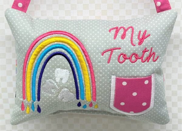 Rainbow Tooth Fairy Pillow by Tooth Fairy Tess - Personalized