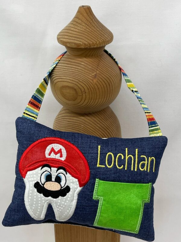 Plumber Tooth Fairy Pillow by Tooth Fairy Tess - Personalized