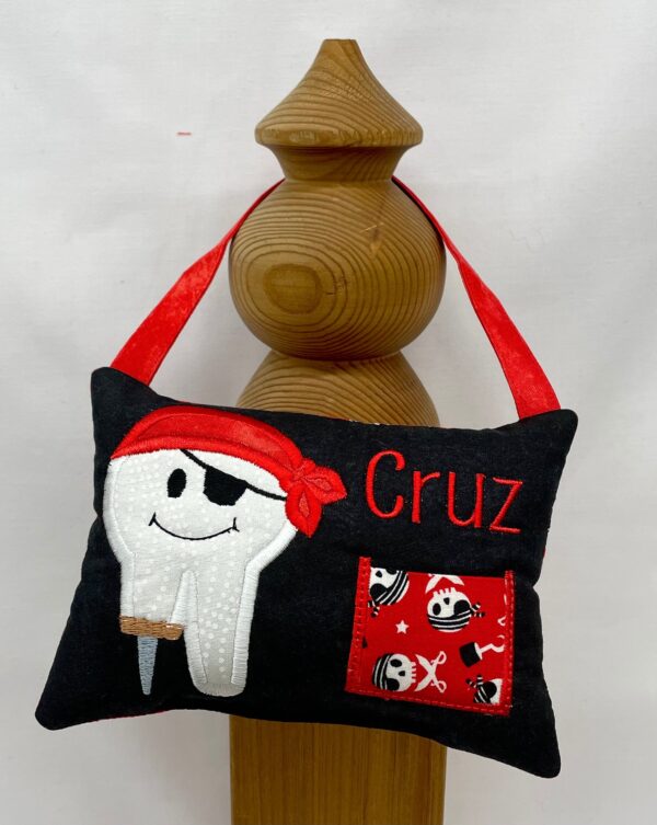 Pirate Tooth Fairy Pillow by Tooth Fairy Tess - Personalized