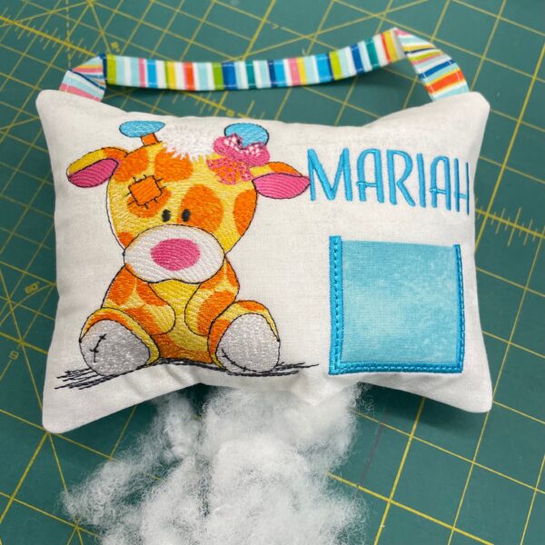 Giraffe Tooth Fairy Pillow by Tooth Fairy Tess - Personalized