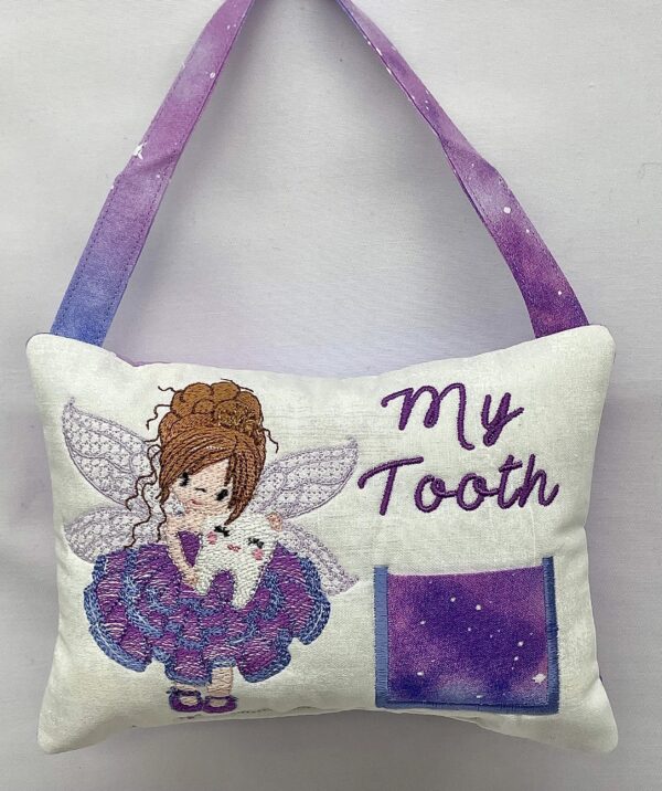 Frilly Purple Dress Fairy Tooth Pillow by Tooth Fairy Tess