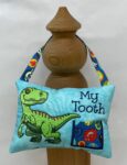 T-Rex Tooth Fairy Pillow by Tooth Fairy Tess- Personalized