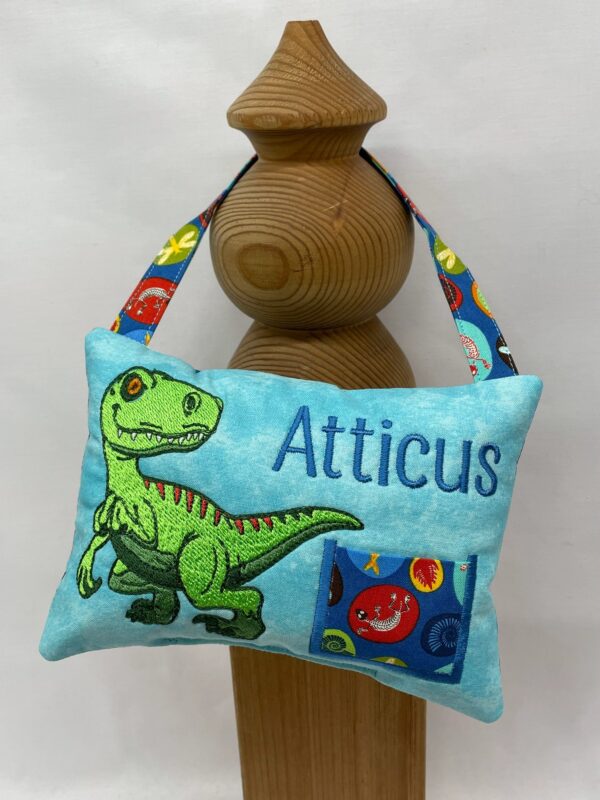 T-Rex Tooth Fairy Pillow by Tooth Fairy Tess- Personalized