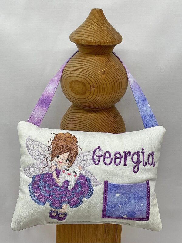 Frilly Purple Dress Fairy Tooth Pillow by Tooth Fairy Tess