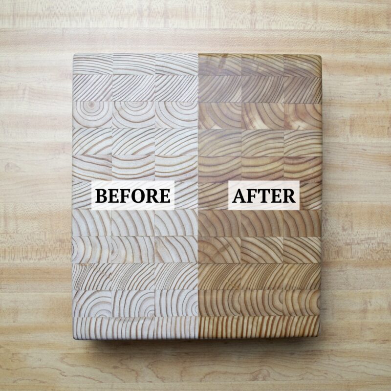 Salad Bowl Finish Before & After