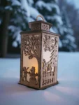 Handmade Wooden Christmas Lantern