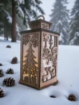 Handmade Wooden Christmas Lantern