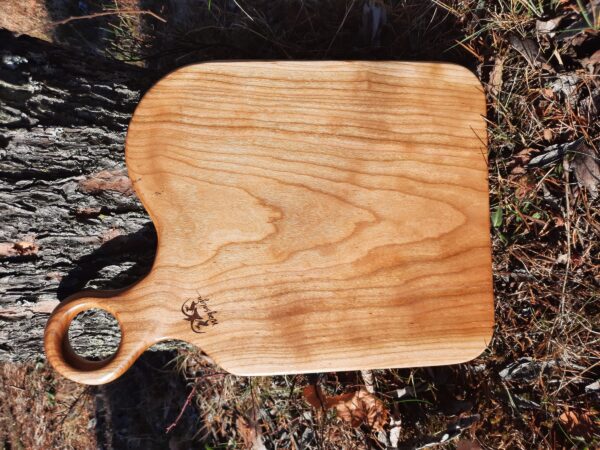 'He Who Stands Tall on the Land' wooden cutting board/charcuterie board