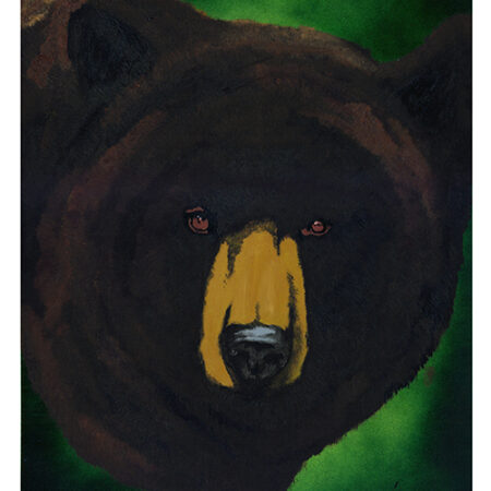 Brown Bear, Hand Painted Original Wall Art