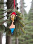 Hilarious Homer Simpson "Hiding in the Bush" Ornament – Perfect for Any Fan! - 3D