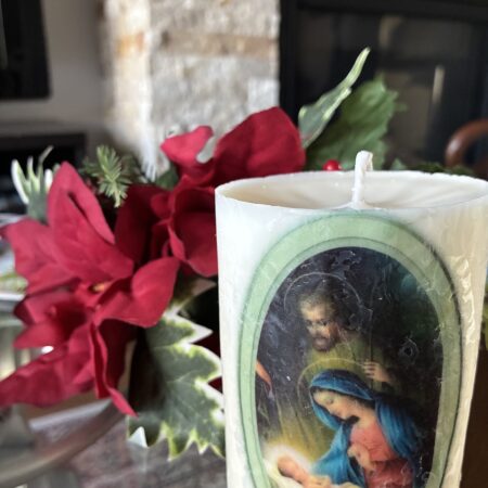 Nativity Pillar Candle (by Scents in Fields)