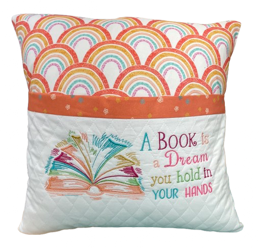 Book Pocket Pillow Slip Cover