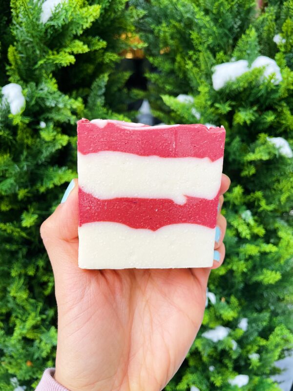 Candy Cane Soap Bar