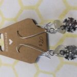 earrings - sea glass & snowflakes