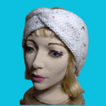 Aran Tweed Knit Turban Style Earwarmer