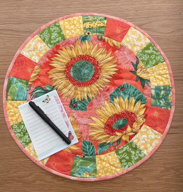 Round Sunflower Table Topper
