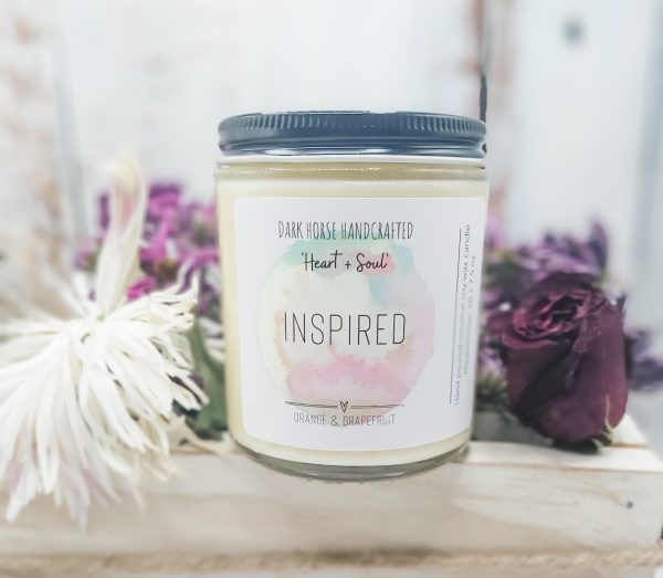 INSPIRED - Orange & Grapefruit Scented Soy Candle