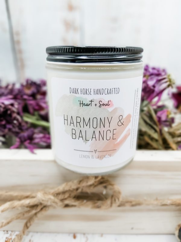 HARMONY & BALANCE - Lemon Lavender Scented Soy Candle