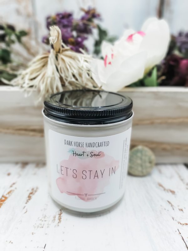 LET'S STAY IN - Floral Amber: Scented Soy Candle