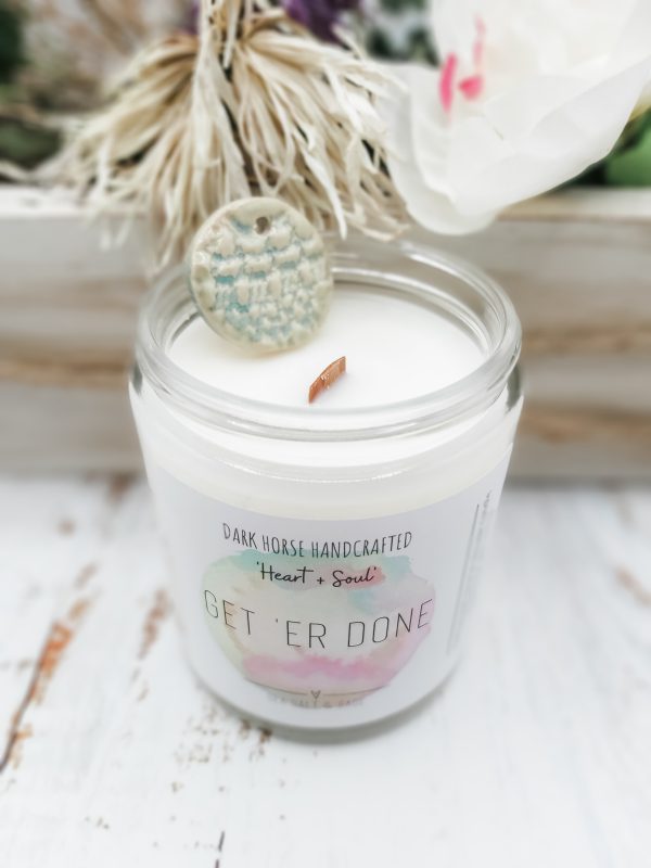 GET 'ER DONE - Sea Salt & Sage Scented Soy Candle