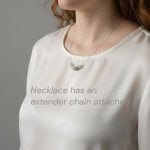 4 Piece Dainty Grey Onyx Layering Collar Necklace in Sterling Silver with FREE Attachable Extender Chain