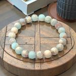8mm Agalmatolite Beaded Stretch Bracelet