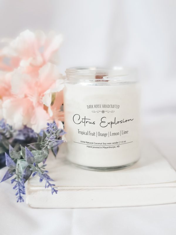 Citrus Explosion - Scented Coconut Soy wax Candle