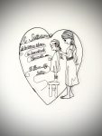 Sisters in Heart Wire Wall Art