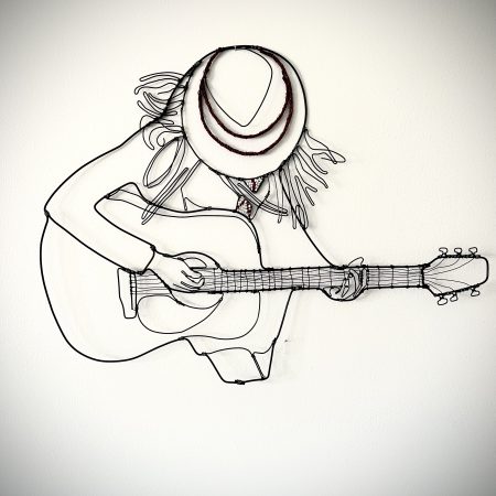 Let's Play the Blues Wire Wall Art