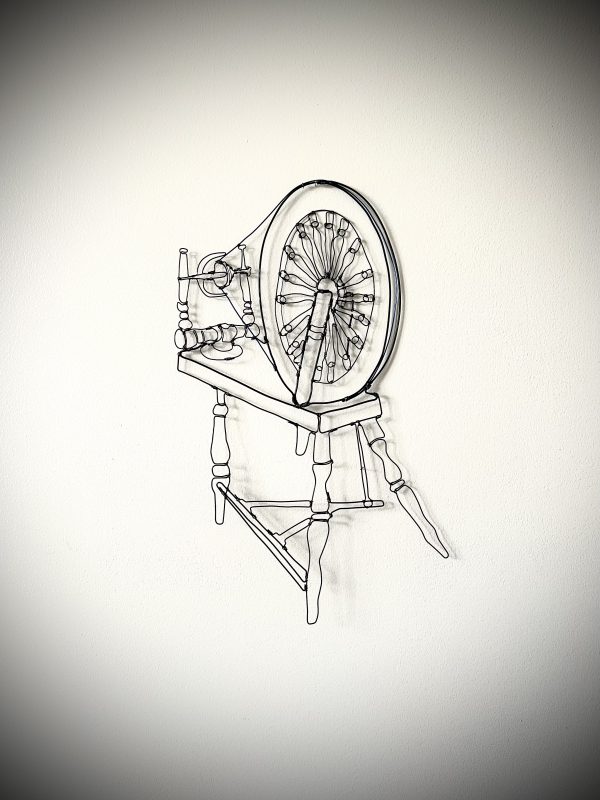 Spinning Wheel Wire Wall Art