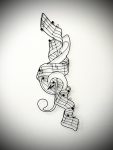 Musical Notes Wire Wall Art