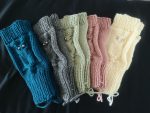 Owl Knit Fingerless Gloves Mittens ArmWarmer Hooter Night Bird
