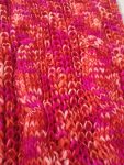Handmade Twist Knit Infinity Scarf Orange Pink