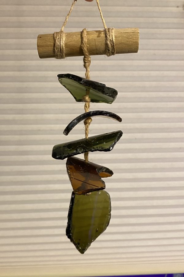 sea glass wind chime