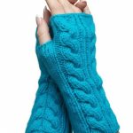Turquoise Fingerless Gloves