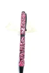 Roses Red designed Pen ,Art Deco Twist Pen in Black , Hand turned pen, Handmade