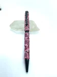 Roses Red designed Pen ,Art Deco Twist Pen in Black , Hand turned pen, Handmade