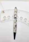 Art Deco Twist Pen .Abstract designed Pen, Hand turned pen, Handmade