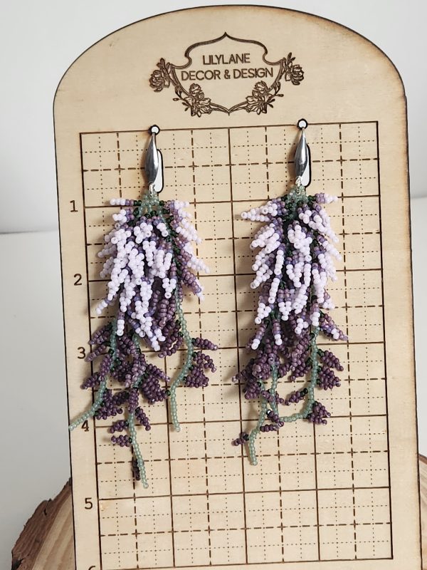 Wisteria Cascade Beaded Earrings
